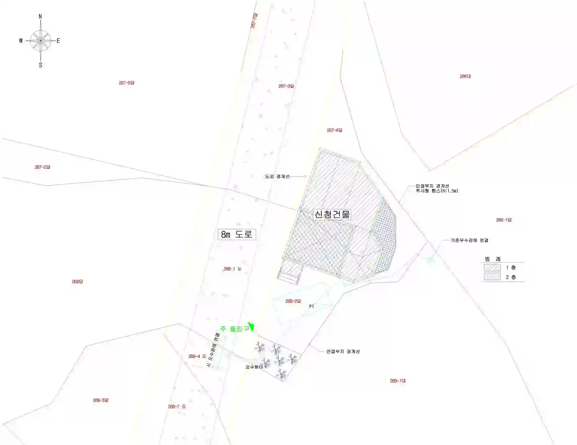 이곡리 267-4 배치도 이미지